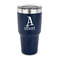 Name & Initial 30 oz Stainless Steel Ringneck Tumblers - Navy - FRONT