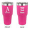 Name & Initial 30 oz Stainless Steel Ringneck Tumblers - Pink - Double Sided - APPROVAL