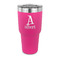 Name & Initial 30 oz Stainless Steel Tumbler - Pink - Single-Sided (Personalized)