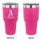 Name & Initial 30 oz Stainless Steel Ringneck Tumblers - Pink - Single Sided - APPROVAL