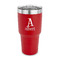 Name & Initial 30 oz Stainless Steel Ringneck Tumblers - Red - FRONT