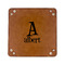 Name & Initial 6" x 6" Leatherette Snap Up Tray - FLAT FRONT