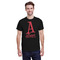 Name & Initial T-Shirt - Black - Medium (Personalized)