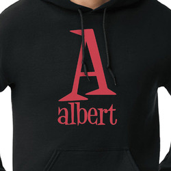 Name & Initial Hoodie - Black - Large (Personalized)