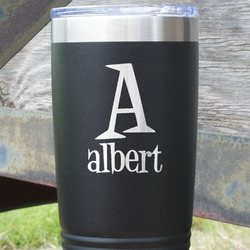 Name & Initial 20 oz Stainless Steel Tumbler (Personalized)