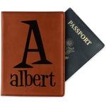 Name & Initial Passport Holder - Faux Leather (Personalized)