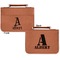 Name & Initial Cognac Leatherette Bible Covers - Large Double Sided Apvl