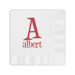 Name & Initial Coined Cocktail Napkins (Personalized)