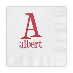 Name & Initial Embossed Decorative Napkins (Personalized)
