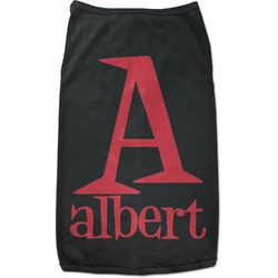 Name & Initial Black Pet Shirt - S (Personalized)