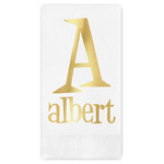 Name & Initial Guest Napkins - Foil Stamped (Personalized)