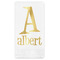 Name & Initial Guest Napkins - Foil Stamped (Personalized)