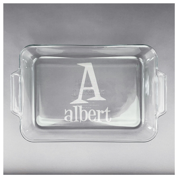 Name & Initial Glass Baking Dish - APPROVAL (13x9)