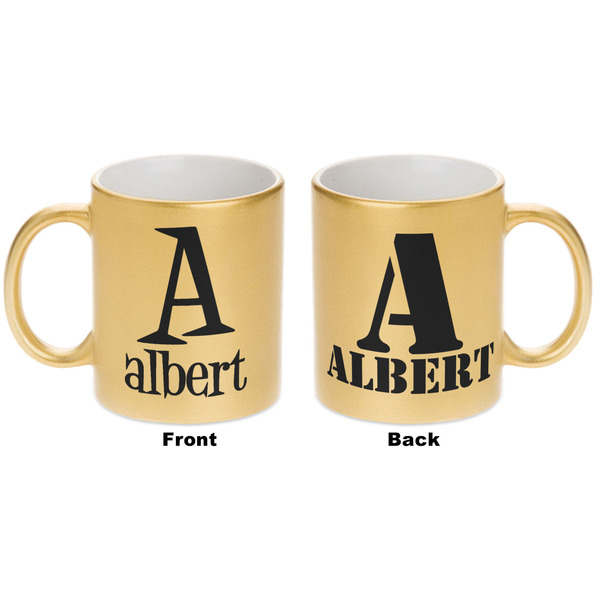 Name & Initial Gold Mug - Apvl