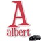 Name & Initial Graphic Car Decal (Personalized)