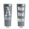 Name & Initial Grey RTIC Everyday Tumbler - 28 oz. - Front and Back