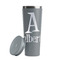 Name & Initial Grey RTIC Everyday Tumbler - 28 oz. - Lid Off