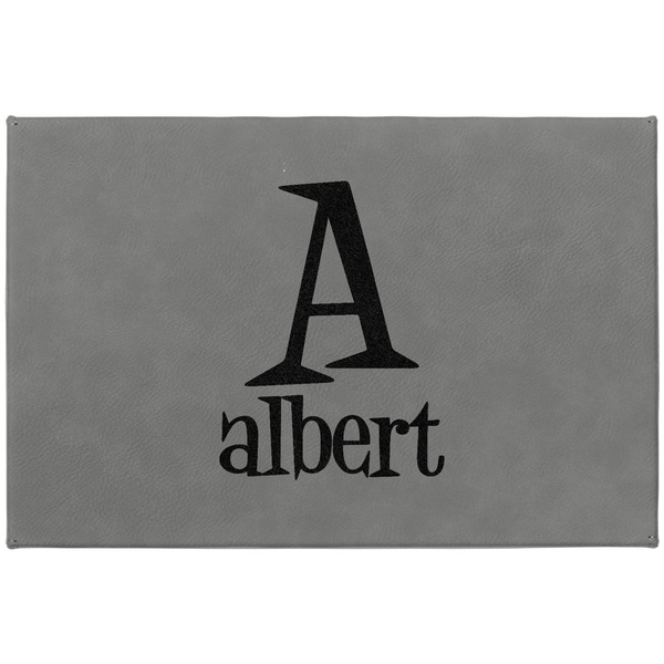 Name & Initial Large Engraved Gift Box with Leather Lid - Approval