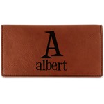 Name & Initial Leatherette Checkbook Holder (Personalized)