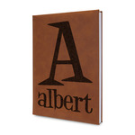 Name & Initial Leather Sketchbook - Small - Double-Sided (Personalized)