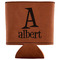 Name & Initial Leatherette Can Sleeve - Flat