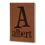 Name & Initial Leatherette Journal - Large - Double-Sided (Personalized)