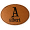 Name & Initial Leatherette Patches - Oval