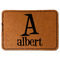 Name & Initial Leatherette Patches - Rectangle