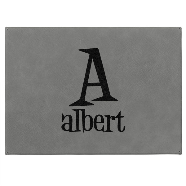 Name & Initial Medium Gift Box with Engraved Leather Lid - Approval