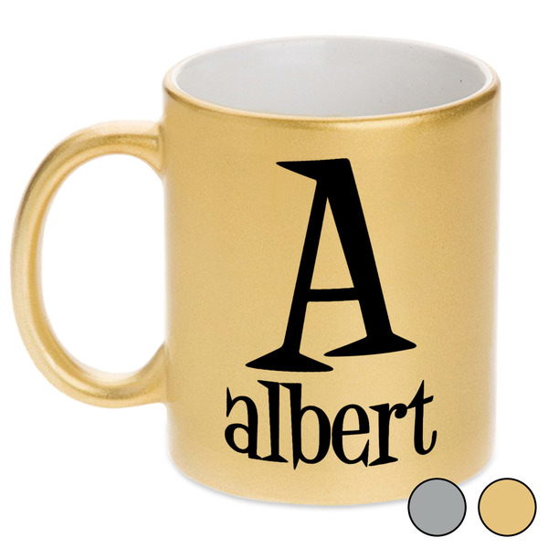 Name & Initial Metallic Mugs