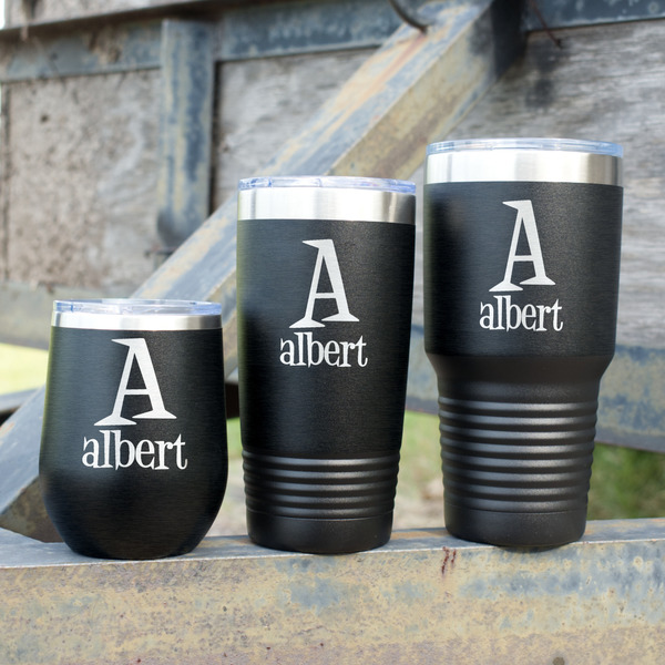 Name & Initial Polar Camel Tumblers - Group Shot