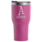 Name & Initial RTIC Tumbler - Magenta - Laser Engraved - Single-Sided (Personalized)