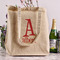 Name & Initial Reusable Cotton Grocery Bag - In Context