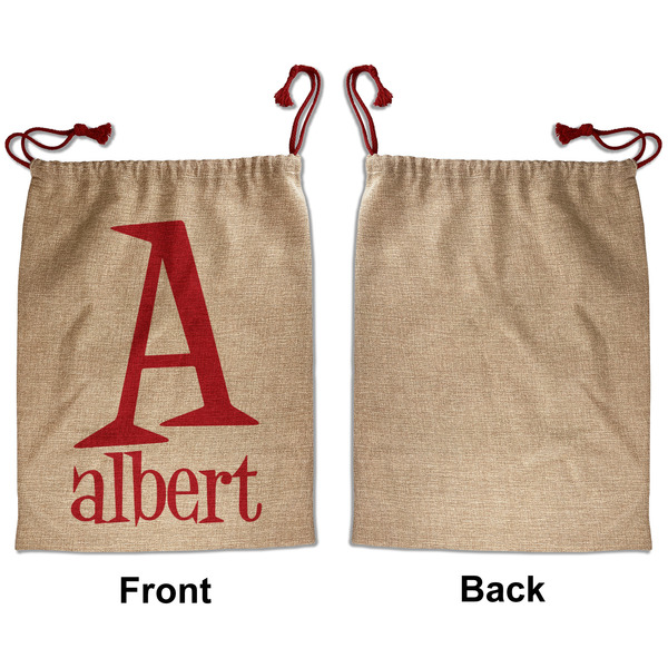 Name & Initial Santa Bag - Approval - Front