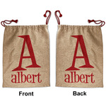 Name & Initial Santa Sack - Double-Sided (Personalized)