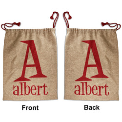 Name & Initial Santa Sack - Front & Back (Personalized)