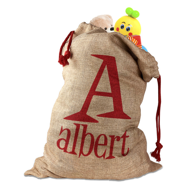 Custom Name & Initial Santa Sack (Personalized)