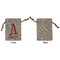 Name & Initial Small Burlap Gift Bag - Front Approval
