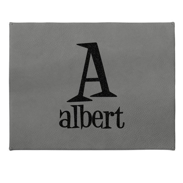 Name & Initial Small Engraved Gift Box with Leather Lid - Approval