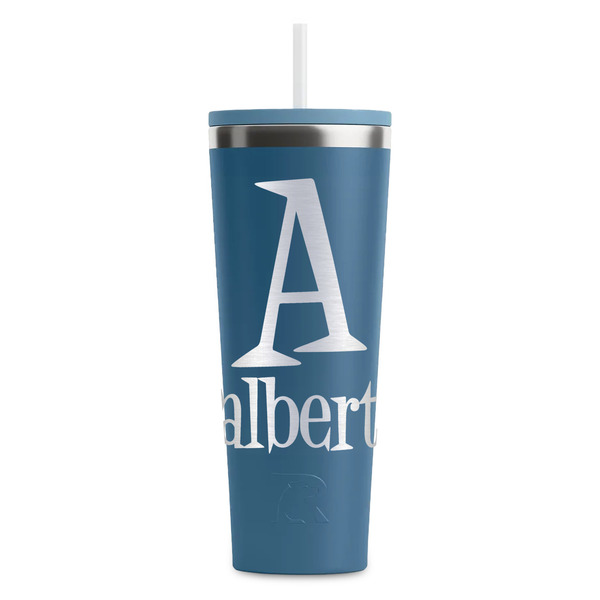 Custom Name & Initial RTIC Everyday Tumbler with Straw - 28oz (Personalized)