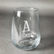 Name & Initial Stemless Wine Glass (Single) (Personalized)
