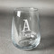 Name & Initial Stemless Wine Glass - Laser Engraved (Personalized)