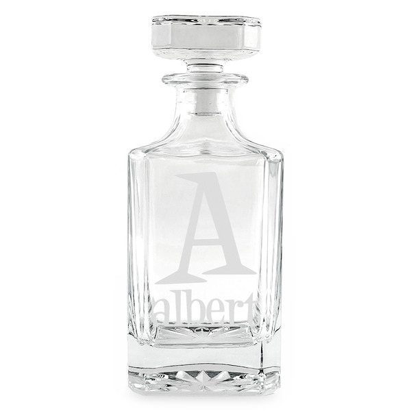 Name & Initial Whiskey Decanter - 26oz Square - APPROVAL