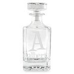 Name & Initial Whiskey Decanter - 26 oz Square (Personalized)