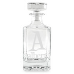 Name & Initial Whiskey Decanter - 26 oz Square (Personalized)