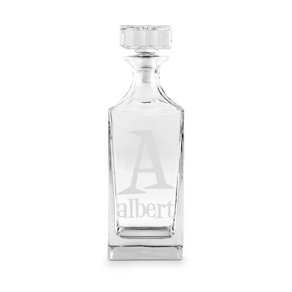 Name & Initial Whiskey Decanter - 30oz Square - APPROVAL