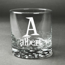 Name & Initial Whiskey Glass - Engraved (Personalized)