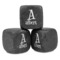Name & Initial Whiskey Stones - Set of 3 - Front