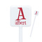 Name & Initial Square Plastic Stir Sticks (Personalized)
