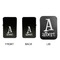 Name & Initial Windproof Lighters - Black, Double Sided, w Lid - APPROVAL